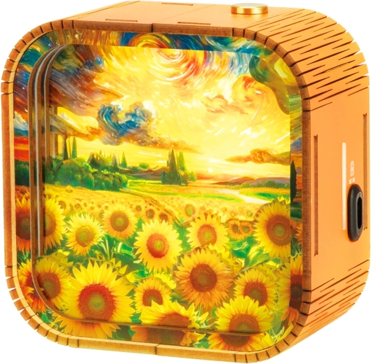 2Kids Toys 3D drewniana układanka lampka Pole słoneczników