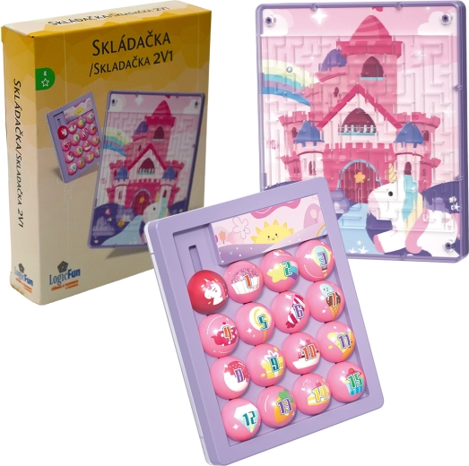 Huarong Road 4 łamigłówka różowa