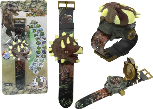 Dziecięcy zegarek z 3D projekcją motywów dinozaurów
