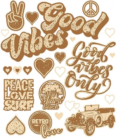 Retro naprasowanki – duży arkusz 20 × 30 cm