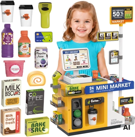 Woopie mini market – interaktywna kasa samoobsługowa ze skanerem
