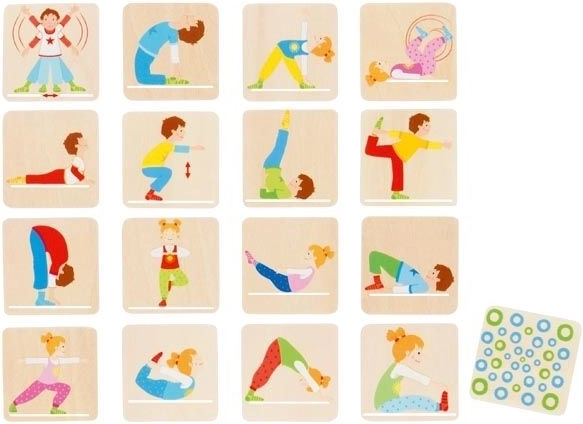 Goki drewniane pexeso Gimnastyka