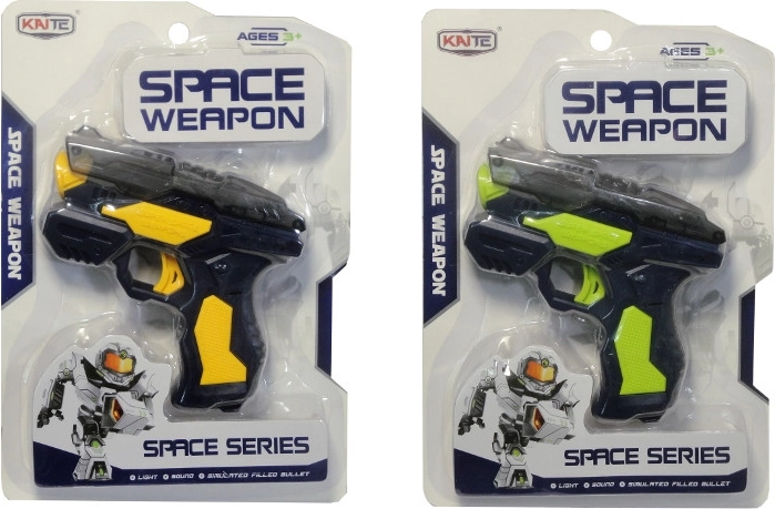 Świecący pistolet na piankowe strzałki z dźwiękiem