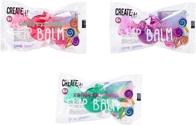 Create It! balsam do ust Candy Explosion w opakowaniu jak cukierek