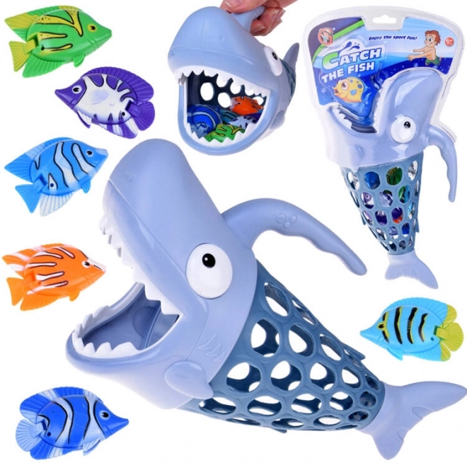 Złap rybkę – koszyczek w kształcie rekina do wody