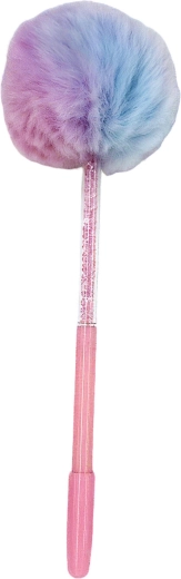 Długopis z ozdobnym pomponem 17 cm - 1 sztuka