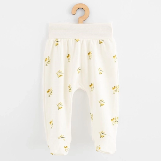 Niemowlęce półśpiochy z organicznej bawełny NEW BABY Oliwki 68 (4–6 miesięcy)