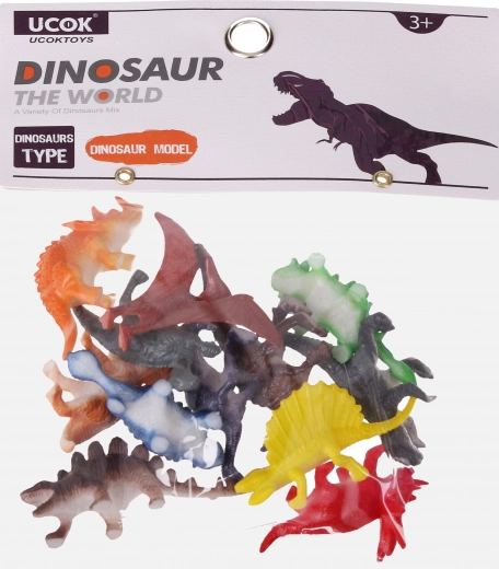 Figurki zwierzęta dinozaury zestaw 12 szt. 5 cm