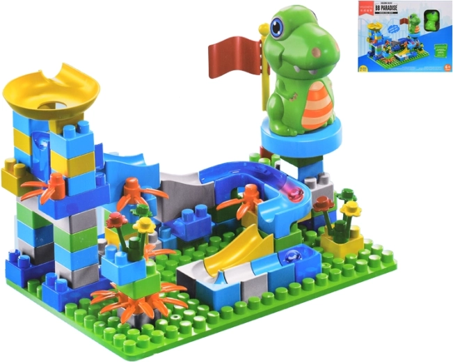 Klocki z torem i zwierzątkiem, 91 elementów