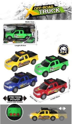 Auto ze światłem i dźwiękiem, zielone