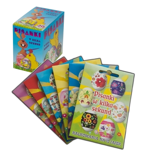 Rękawy termokurczliwe na wielkanocne jajka – zestaw 12 dekorów