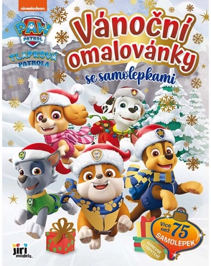 Świąteczna kolorowanka z naklejkami Psi Patrol