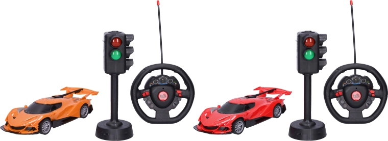 Samochód RC z sygnalizatorem na pilota 23,5 cm - 1 sztuka