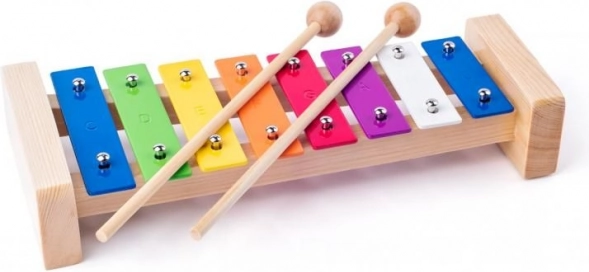 Kolorowe metalowe cymbałki dla dzieci - Woody