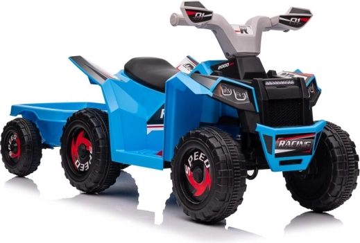 Niebieski akumulatorowy quad XMX630T z przyczepą