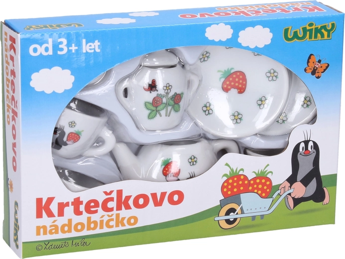 Porcelanowy zestaw do herbaty KRETEK, 9 elementów