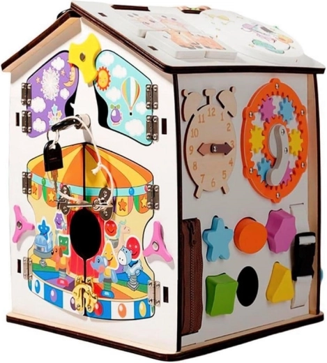 2Kids Toys domek aktywizujący (busy board) biały