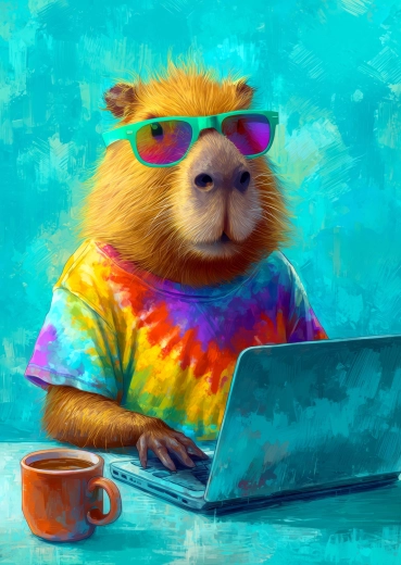 Enjoy Puzzle cool kapibara 1000 elementów