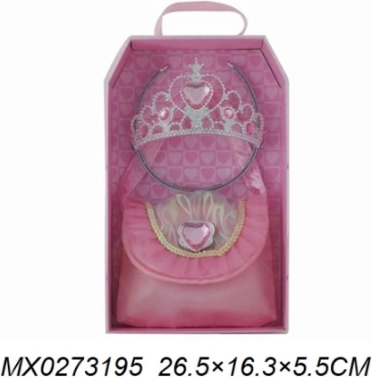 Modny zestaw dla małej księżniczki – korona i torebka