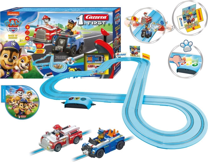 Tor wyścigowy Carrera First Paw Patrol Race 'N' Rescue 3,5 m