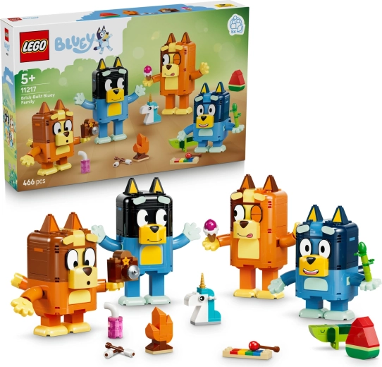 LEGO Bluey rodzina Bluey z klocków