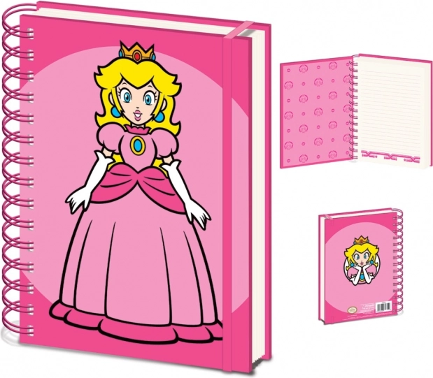 Notes w spirali A5 z motywem PRINCESS PEACH – SUPER MARIO