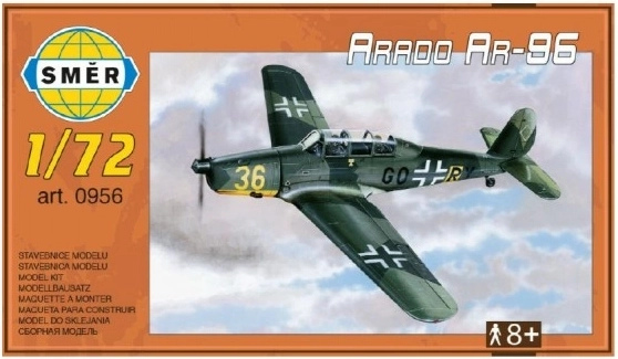 Model Arado AR-96 1:72 15,2 x 1,18 cm w pudełku 25 x 14,5 x 4,5 cm