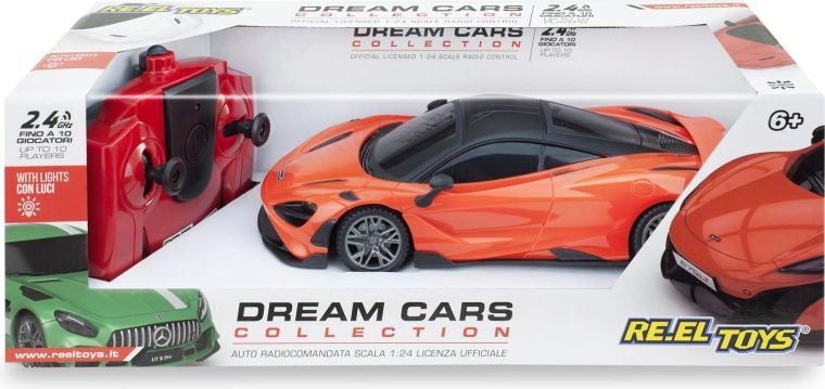 McLaren 765LT RC zdalnie sterowane sportowe auto 1:24 pomarańczowe 17 cm - 1 sztuka