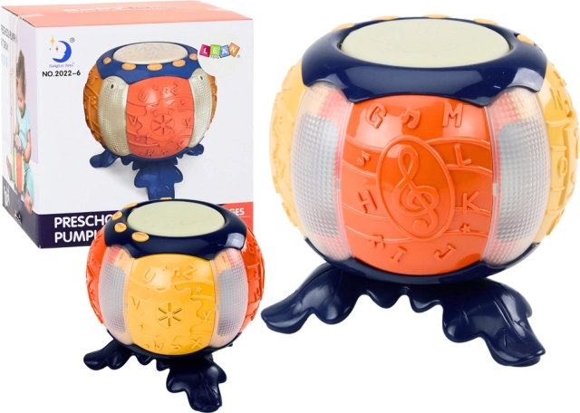 Interaktywna edukacyjna dynia z muzyką i światłami