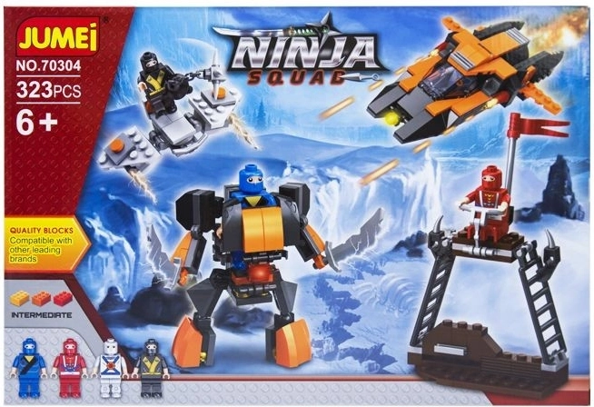 Jumei Ninja Squad zestaw konstrukcyjny 323 elementy (wojownicy ninja) - 1 szt.