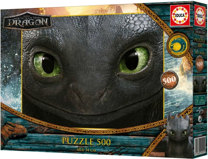 Puzzle Educa Jak wytresować smoka 500 elementów
