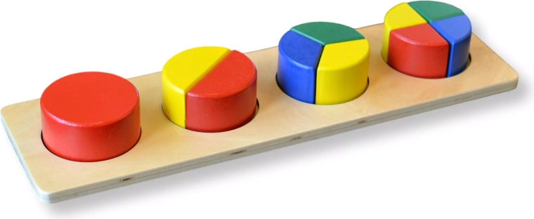 Wielokolorowe okrągłe puzzle
