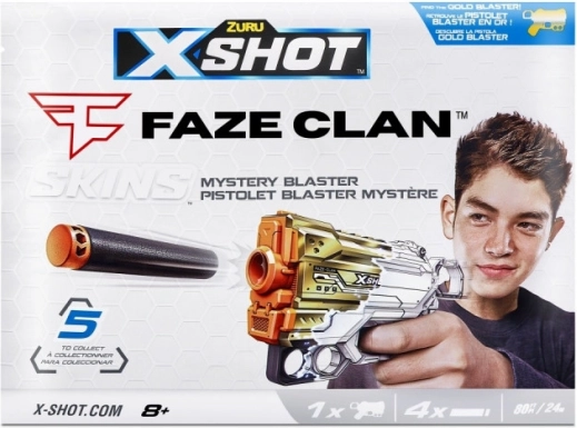 Wyrzutnia X-Shot Skins Menace FaZe z 4 strzałkami