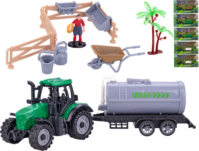 Traktor z przyczepą 19 cm dla dzieci