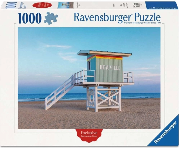 Puzzle Ravensburger Widok na Deauville, Francja 1000 elementów