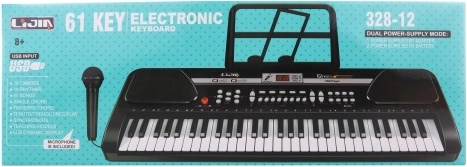 Elektroniczne pianino z 61 klawiszami i mikrofonem