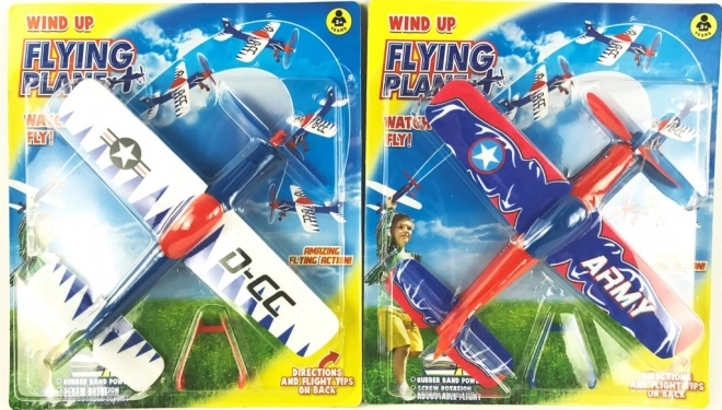 Samolocik na gumkę – kolorowy asortyment