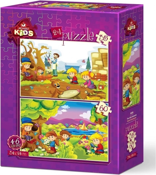 Puzzle Mali botanicy 35 i 60 elementów