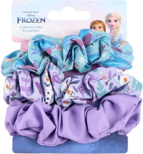 Zestaw materiałowych gumek do włosów Disney Frozen – Kraina Lodu (3 szt.)