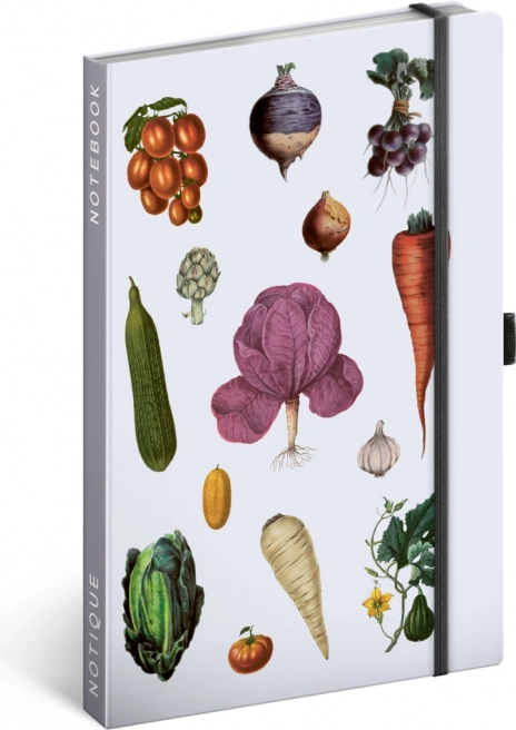 Notes Zelenina Kateřiny Winterové, w linie, 13 × 21 cm