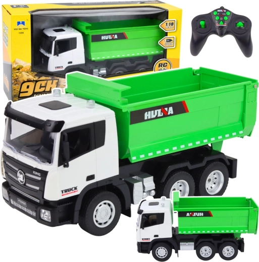 RC wywrotka HUINA 1:18 zielona