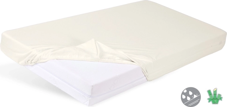 Babymatex nieprzemakalne prześcieradło z gumką Bamboo jasnobeżowe 60 × 120 cm