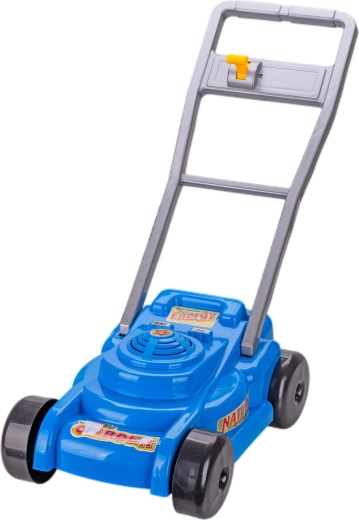 Dziecięca kosiarka do trawy – niebieska