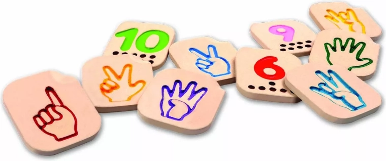 PlanToys alfabet palcowy – liczby 1–10