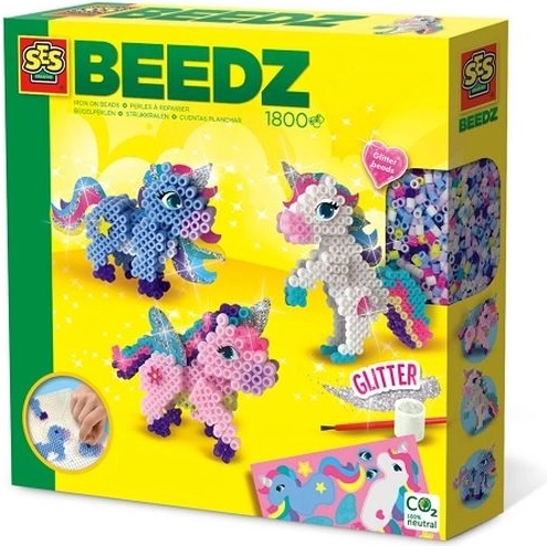 SES Beedz koraliki do prasowania 3D – jednorożce