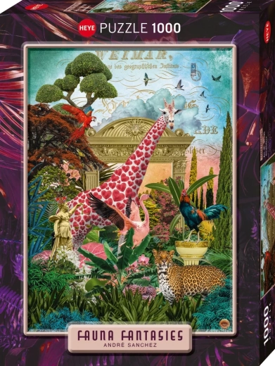 Puzzle Heye Fauna Fantasies: Żyrafia miłość, 1000 elementów