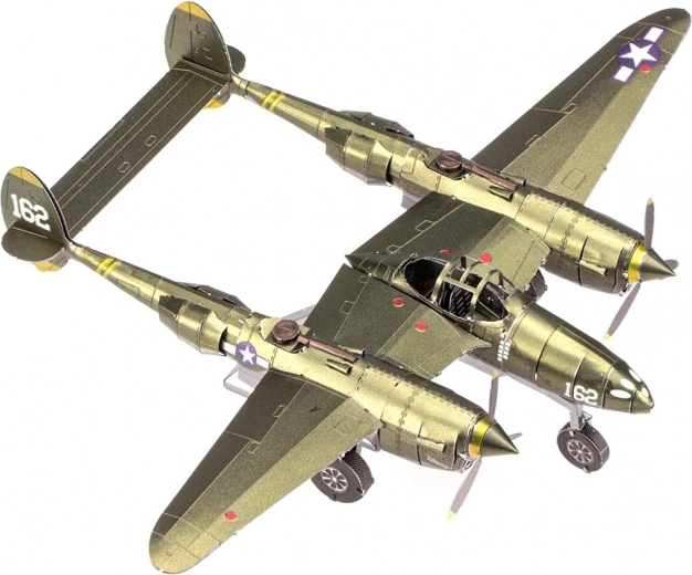 METAL EARTH 3D puzzle Lockheed Martin P-38 Lightning (ICONX)
