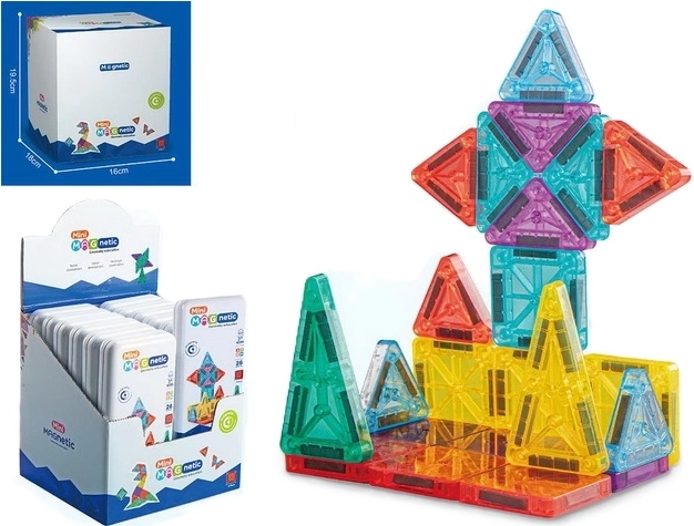 Magnetyczny zestaw konstrukcyjny Mini Magnetic, 32 elementy
