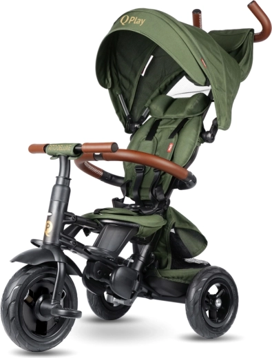 Trójkołowiec Qplay Rito deluxe rubber olive