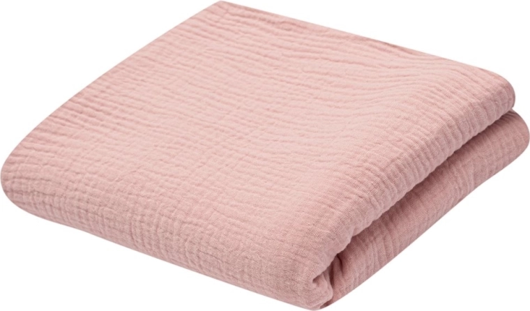 Muślinowy kocyk dziecięcy New Baby 70 × 100 cm różowy